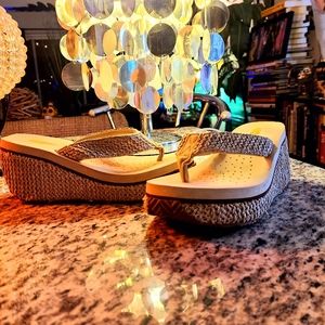 Sz 6 Volatile Island Wedge Platform Sandals